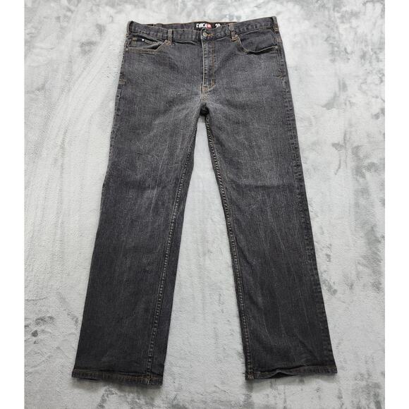 C1RCA Jeans Mens 38 Black Wash Baggy Fit Skateboarding Streetwear Y2K Skater - Picture 1 of 14